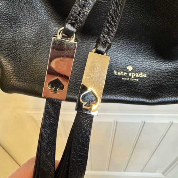 Kate Spade Grey Street Cooper Bucket Bag in Black Pebble Leather. 10 x 11 x 6 - Picture 3 of 9